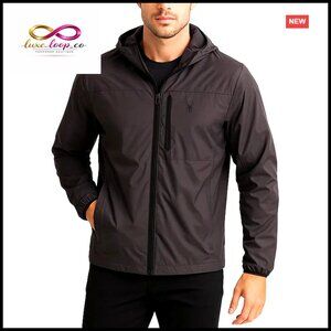 Lightweight Insulated Windbreaker Jacket Hooded Active Performance